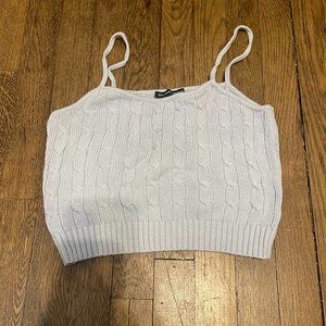 Brandy Melville Cable-Knit Tank